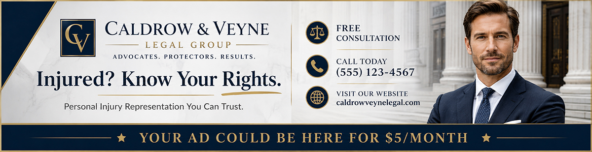Advertise your law practice on this page — from $5/week. Claim this spot.