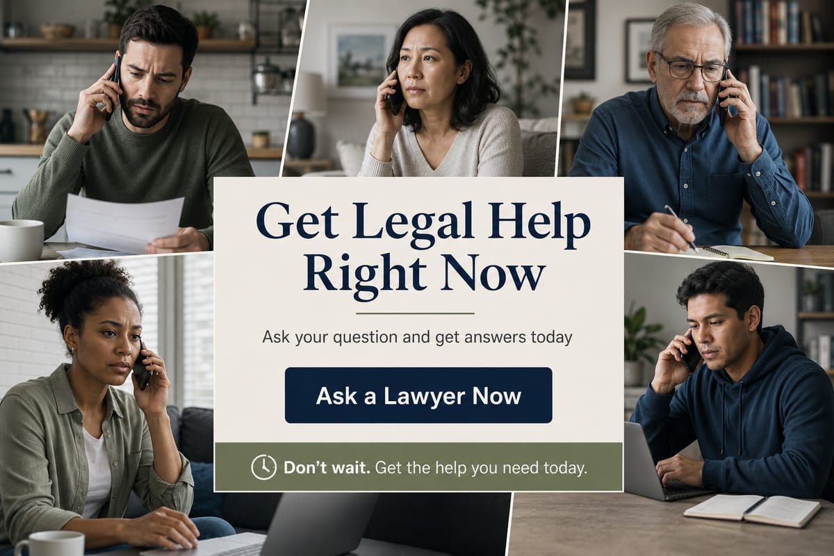 Get legal help now — ask a lawyer your question online and get answers today.